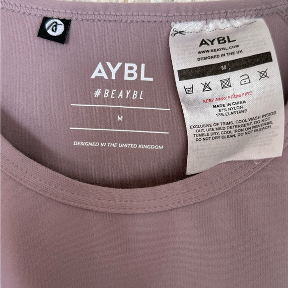 AYBL Women's Reflex Seamless Long Sleeve Cropped Shirt in Plum, Medium - Picture 3 of 7